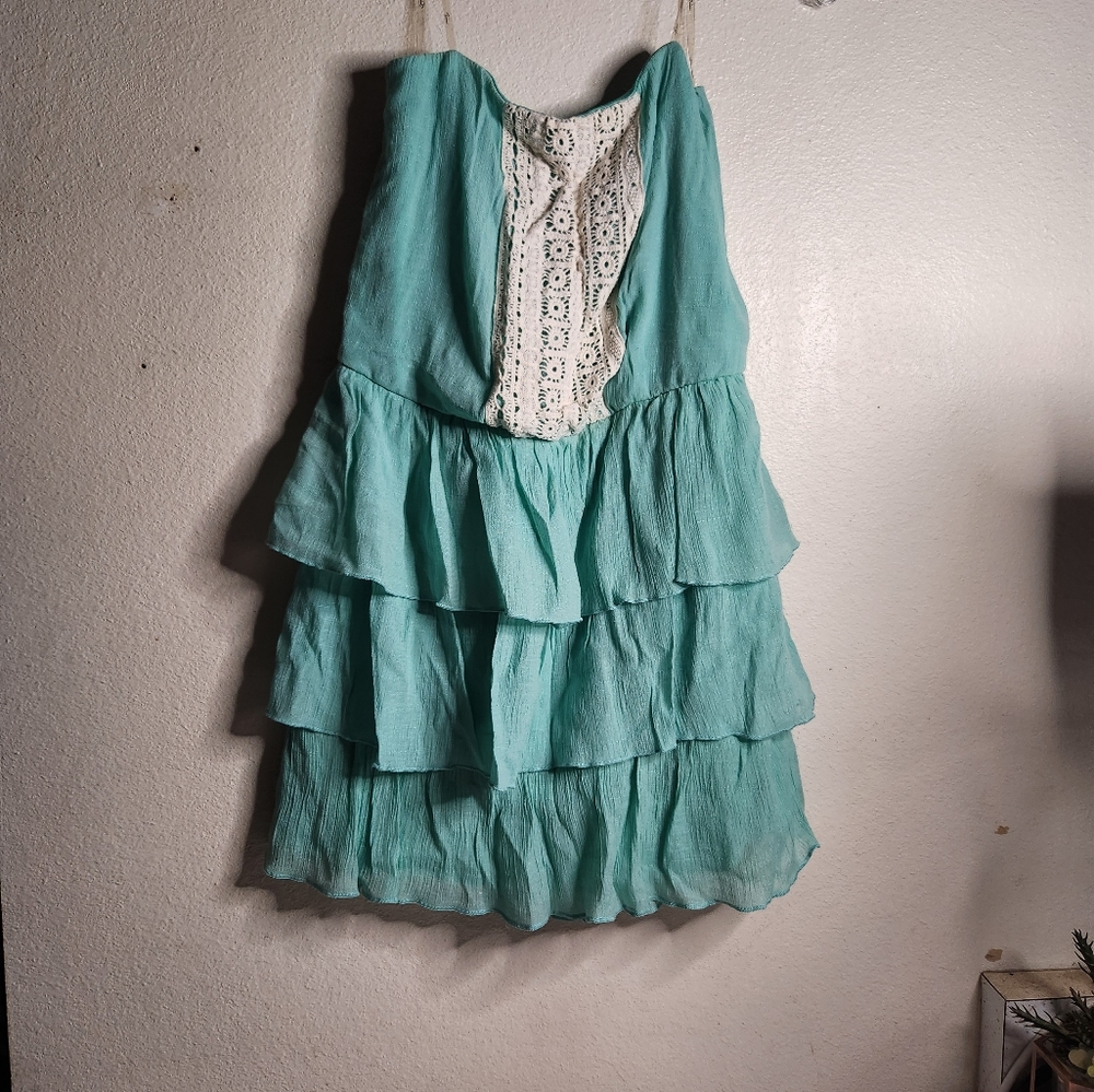 Trixxi light green/ teal sleeveless top